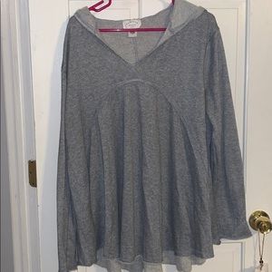 Hooded sweater top